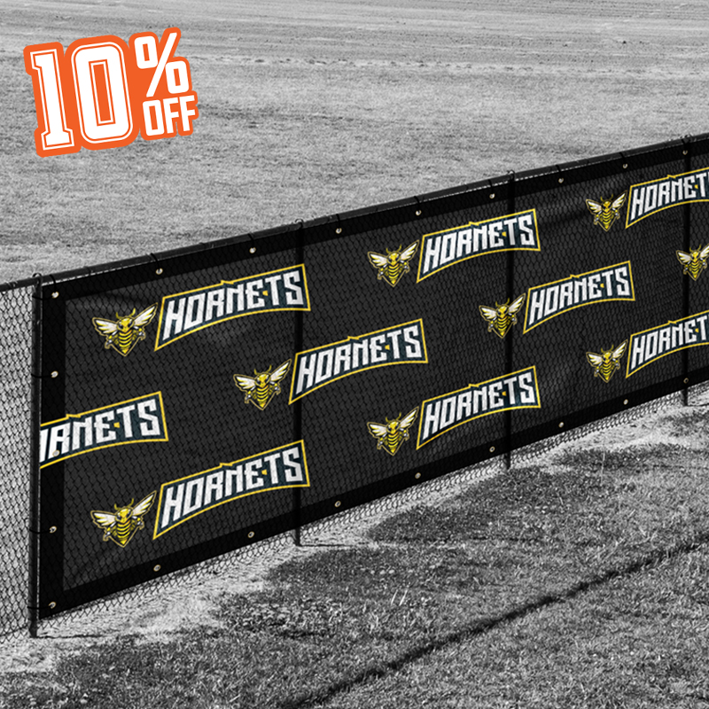 Black Back Mesh Banner